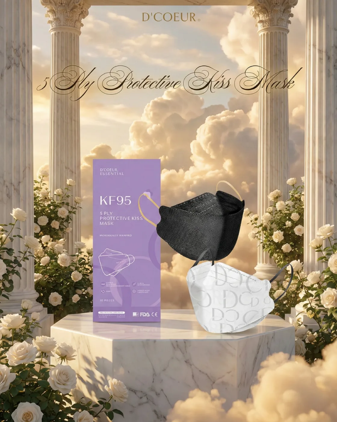 D'COEUR 5 Ply Protective Kiss Mask (KF95)